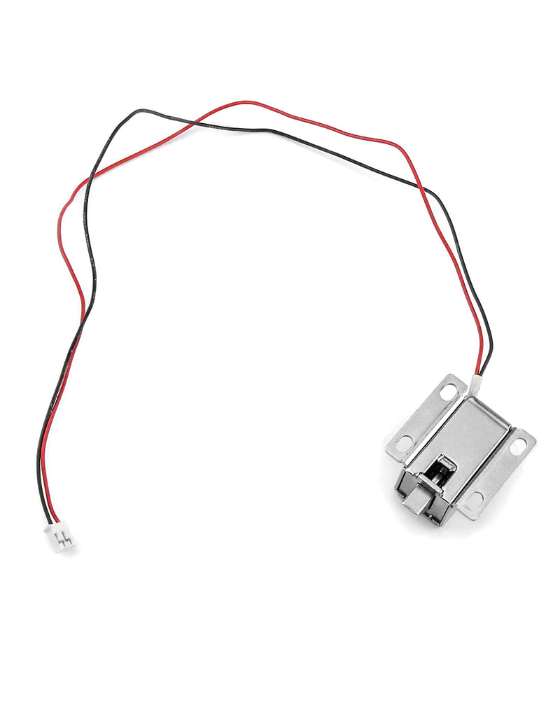 QWORK Electromagnetic Solenoid Lock, 8 Pcs Mini Door Drawer Tongue Down DC 12V Slim Design Assembly for Cabinet Door Drawer Safety Lock