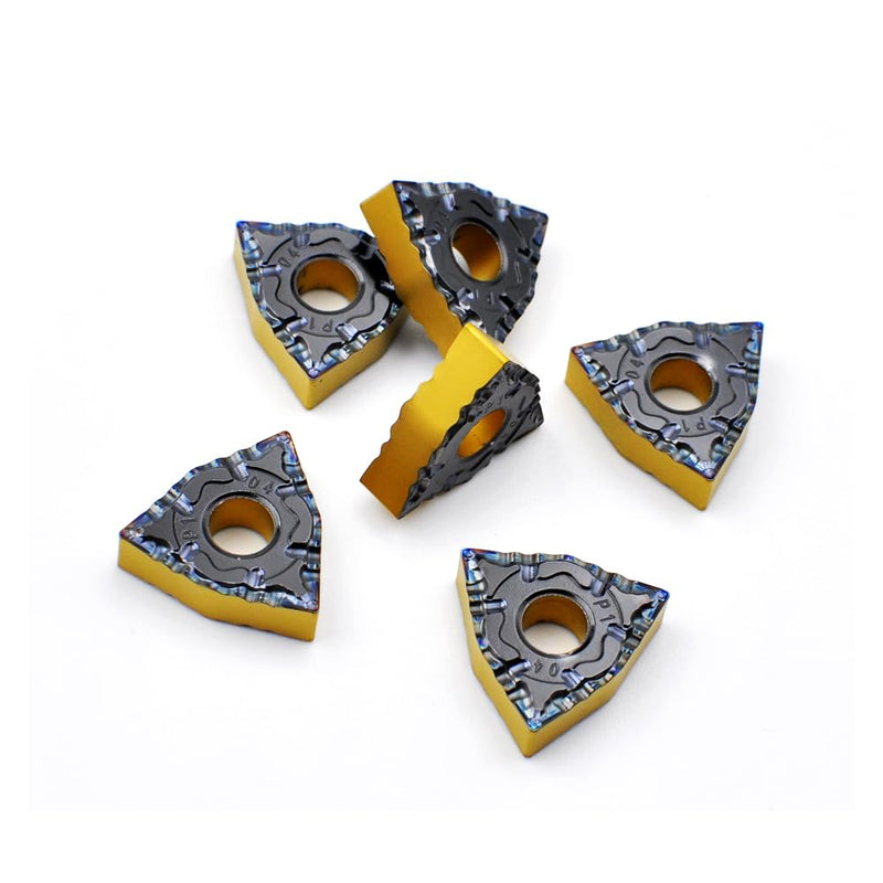 Carbide Turning Inserts WNMG 431 PF / WNMG080404 for Finishing Cutting Steel, Wnmg Insert for CNC Lathe Turning Tools, 10 PCS WNMG431