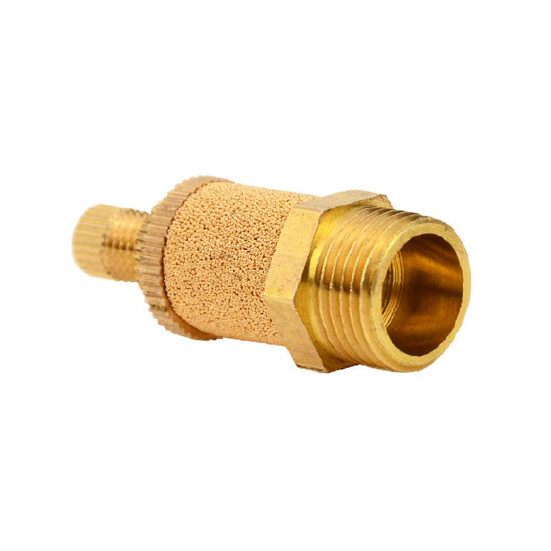 Pneumatic PSB Muffler Silnecer, 3/8" NPT Male Thread Air Flow Control Noise Reducer Muffler (Pack of 2) 3/8" NPT (2 pcs)