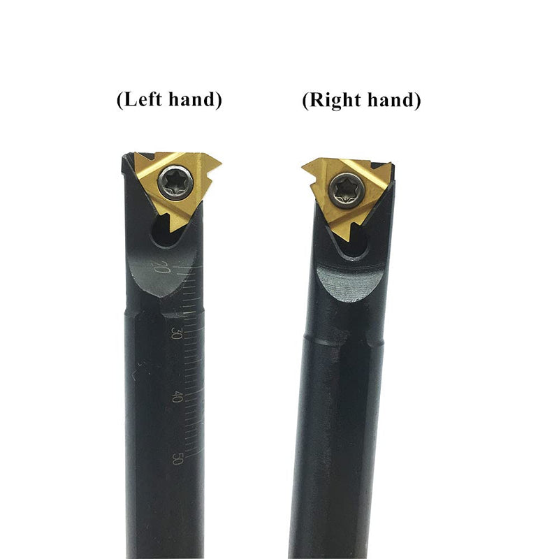 20pcs Threading Carbide Inserts 16ER 16IR AG60 External and Internal Threading Replacement Inserts with M3.5X 10 Screws for Stainless Steel (SNR/L+16ER/IR) SNR/L+16ER/IR