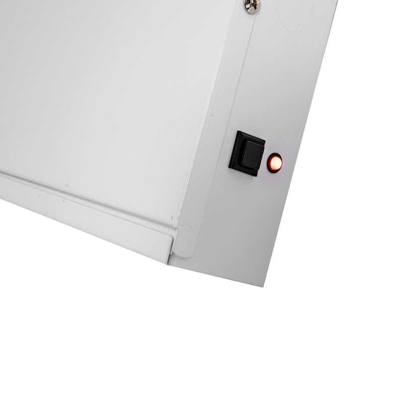 TANLUX New York City Approved Emergency Light, Emergency Lights with Battery Backup, White Steel Housing, AC 120/277V, Two Heads NYC Emergency Light With 2 Heads