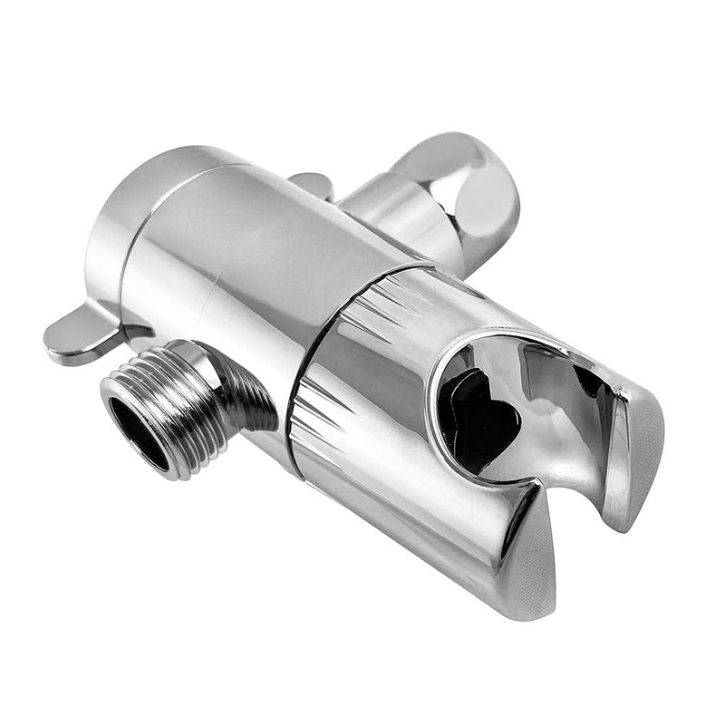 QWORK 3 Way Shower Diverter Valve 1/2” with Hand Shower Cradle for Bathroom Hand Shower Hardware Accessory 1 pc