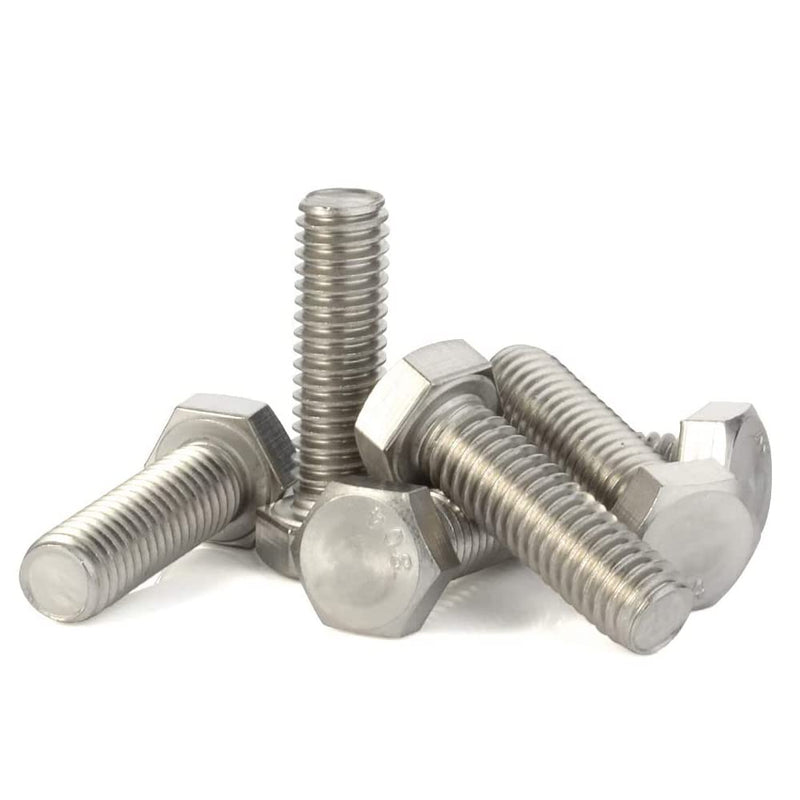 5/16-18 x 1-1/2" (1/2" to 4-1/2" Available) Hex Head Screw Bolt, Fully Threaded, Stainless Steel 18-8, Plain Finish, Quantity 20 5/16-18 x 1-1/2" (20 PCS)