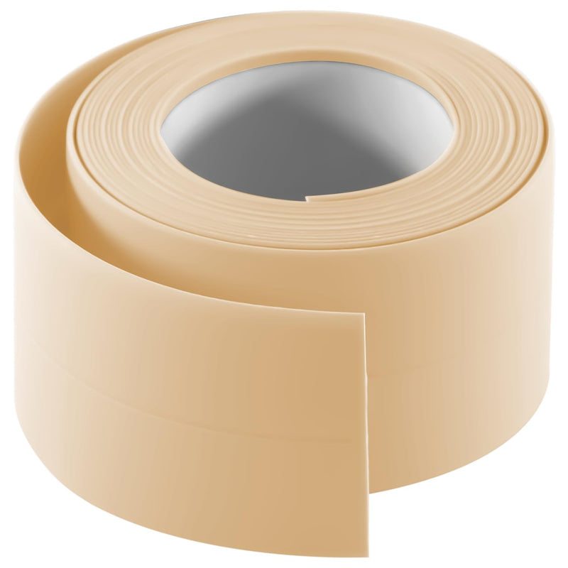 3 Rolls Caulk Tape Waterproof Sealing Self Adhesive 10.5 Feet,Caulking Sealant Strip for Bathroom Toilet Kitchen Countertop Beige Beige 3 Rolls
