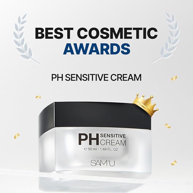 [SAM'U] [Official/Genuine Product] Samu PH Sensitive Cream 50ml PH Sensitive Cream Moisturizing Cream Face Sensitive Skin Dry Skin Skin Care Weakly Acidic Hypoallergenic Oil/Water Balance pH Balance Ceramide Korean Cosmetics [Parallel Import] - NewNest Australia