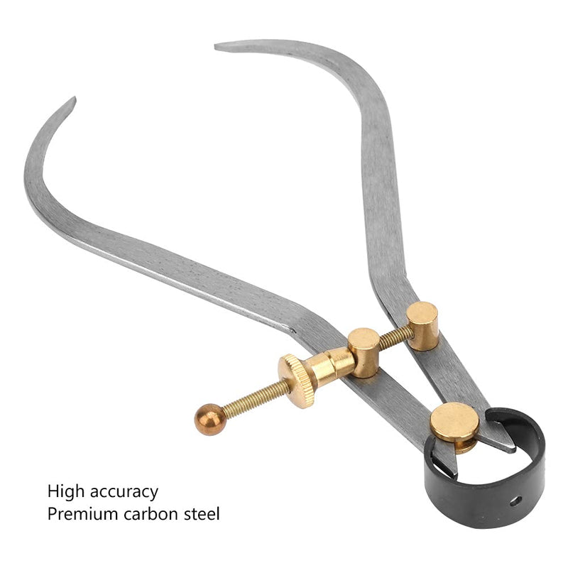 Outside Spring Caliper, Caliper Set, Boomerang Leg External Spring Caliper Divider Set Calipers Measuring Tool for Woodworking Turning Lathe Projects(190mm / 7.5in) 190mm / 7.5in