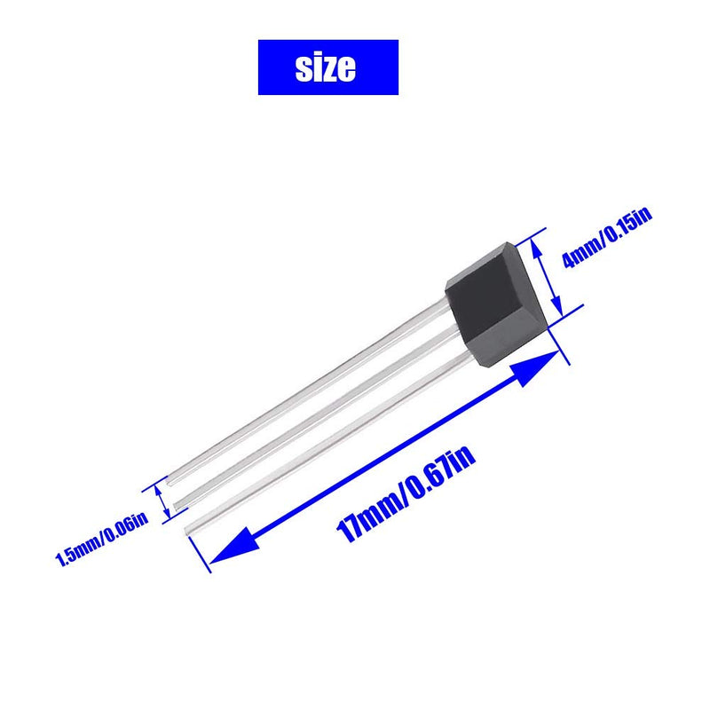 12Pcs 41F TO-92S Bipolar Hall Effect Sensor Magnetic Detector SS41F 0H41 SH41 S41 3 Pins Sensor For Electric Vehicle Motor Industrial Applications