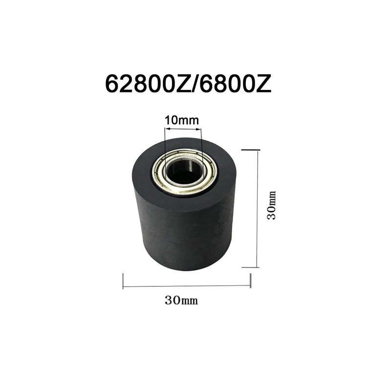 Mechanical Pulley Bearings,Roller Idler Bearing Pulley，Chain Pulley,Tensioner Pulley Guide,Suitable for Street Bikes and Motorcycles（62800Z-10mm-2pack） 62800Z-2pack