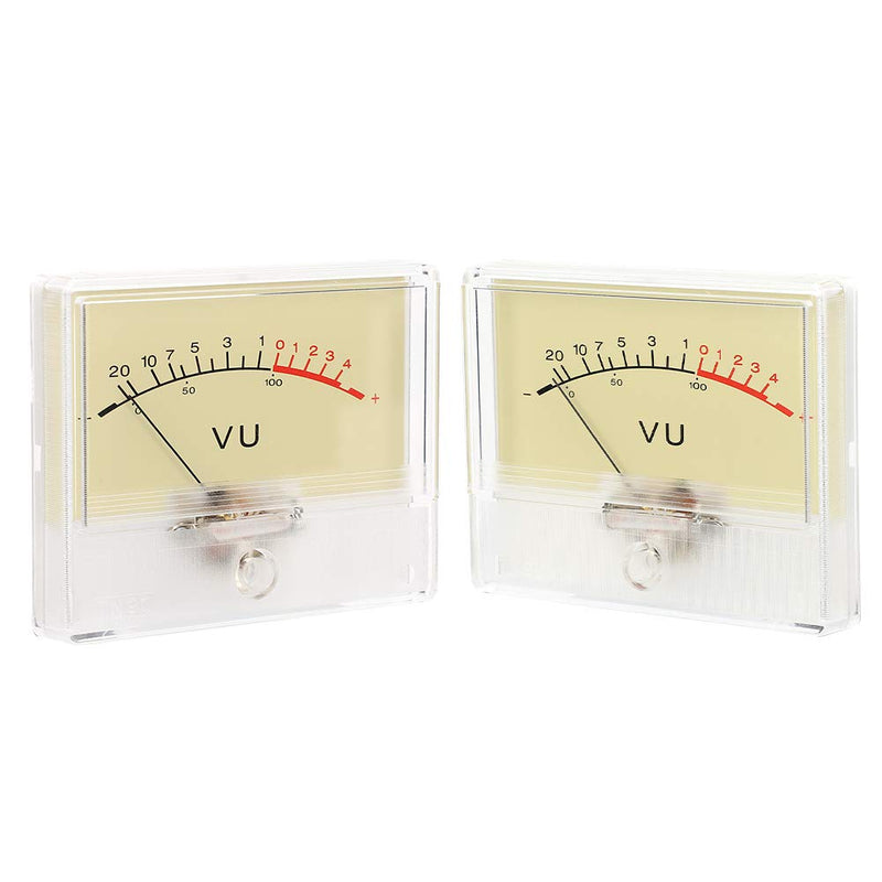 T-90 VU Meter DB Test Meter Amplifier Level Indicator with Light Bulb for Recording Studio Car Audio Sound Equipment and PA System Monitoring