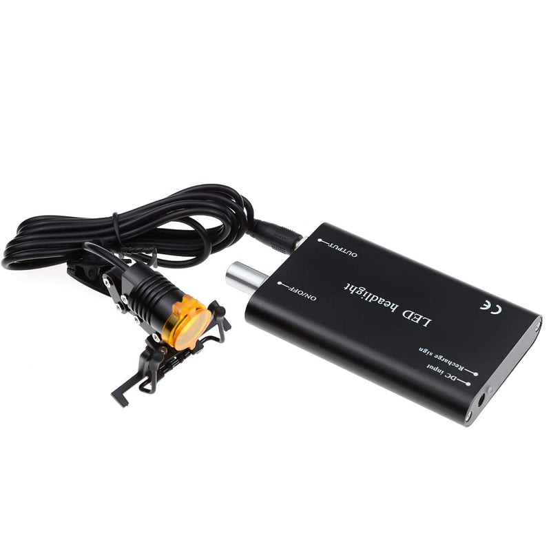3W Portable Black Dental LED Headlight, Head Light, Headlamp With Filter for Dental Surgical Medical Binocular Loupe