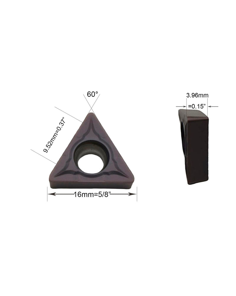 10PCS TCMT32.51 TCMT16T304 Hard Alloy Blade Processing Steel Parts, Stainless Steel, High Temperature Alloy 10pcs TCMT32.51 TCMT16T304 grey