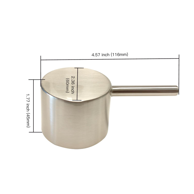 All Metal Replacement for Moen Tub/Shower Lever Handle, Compatible with Moen Posi Temp Shower Handle and for Cartridge,Single Handle Faucets for Adjust Water Volume and Temperature,Brushed Nickel Brushed Nickel