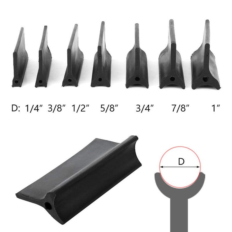 14-Piece Contour Angle Sanding Grip Set, Rubber Polishing Blocks Flexible Convex Concave for Automotive Wood