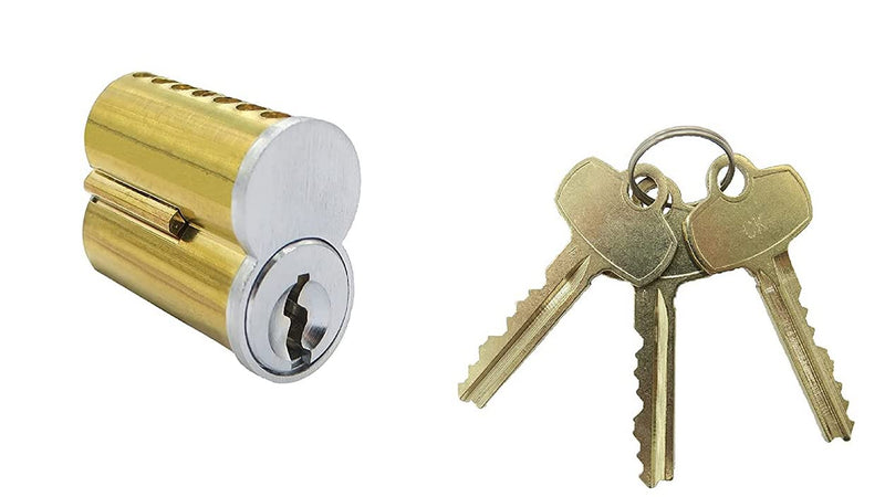 SFIC IC Core Cylinder Fits Stanley, Dorma Kaba, Arrows, Best, Falcon Standard, Best A Keyway,7 pins 2pack (Key Different)