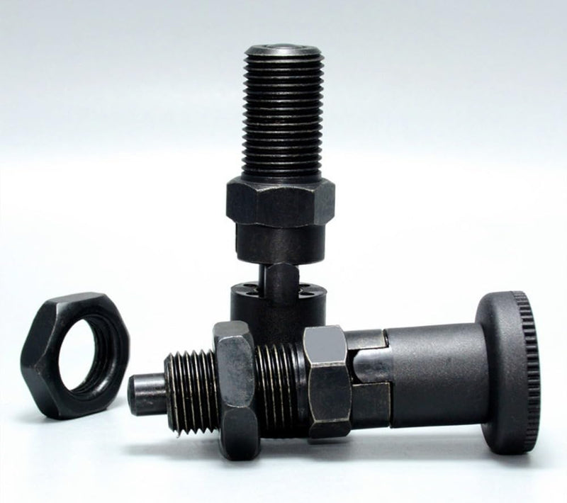 Push Fit Ball Nose Spring Plunger, Carbon Steel Self Locking Indexing Plunger Spring Knob Plunger Positioning Pins Lock Pin Bolt Self Locking Indexing Pin with Lock Nut (M10) M10 - NewNest Australia