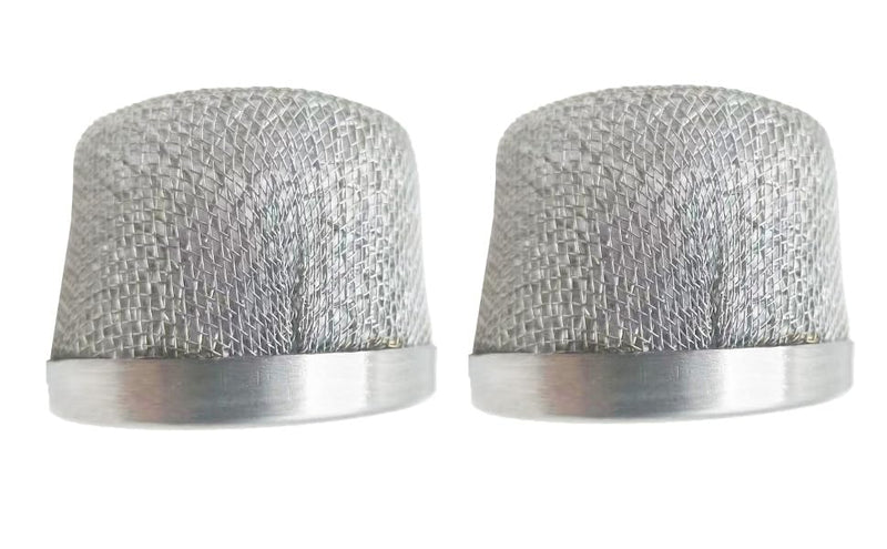 (2pcs) 181073 181-073 Inlet Strainer Screen Filters with 1/2" NPT Thread Stainless Steel for Airless Paint Sprayer 455 495 St Ultra 500 Ultra Max 695 Suction Hose Double Screen