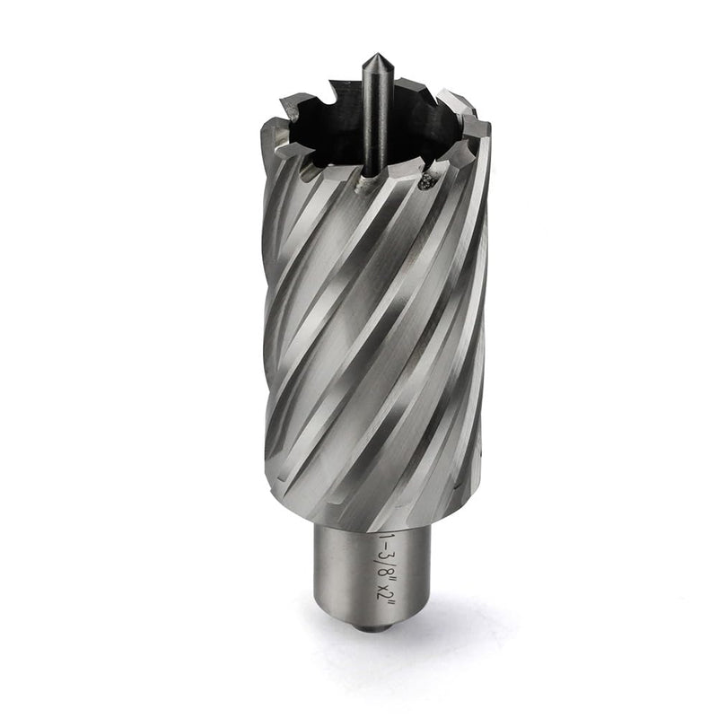 Annular Cutter 3/4 Inch Weldon Shank 1-3/8 Cutting Diameter 2 Cutting Depth Slugger Bits HSS Kit for Magnetic Drill Press