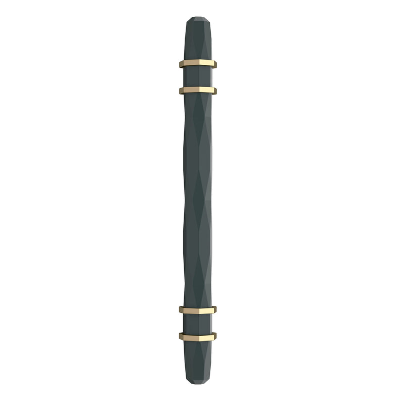 Amerock | Cabinet Pull | Black Bronze/Golden Champagne | 5-1/16 inch (128 mm) Center-to-Center | London | 1 Pack | Drawer Pull | Drawer Handle | Cabinet Hardware