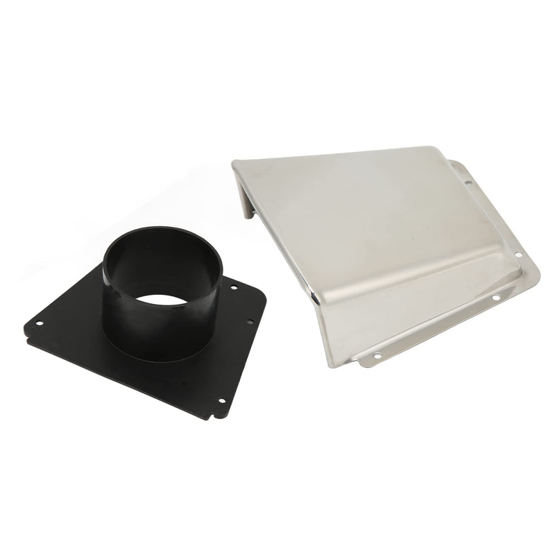Marine Cowl Ventilator 304 Stainless Steel with Adjustable Nylon Base for Boats Yachts Universal Fit Vent Cover