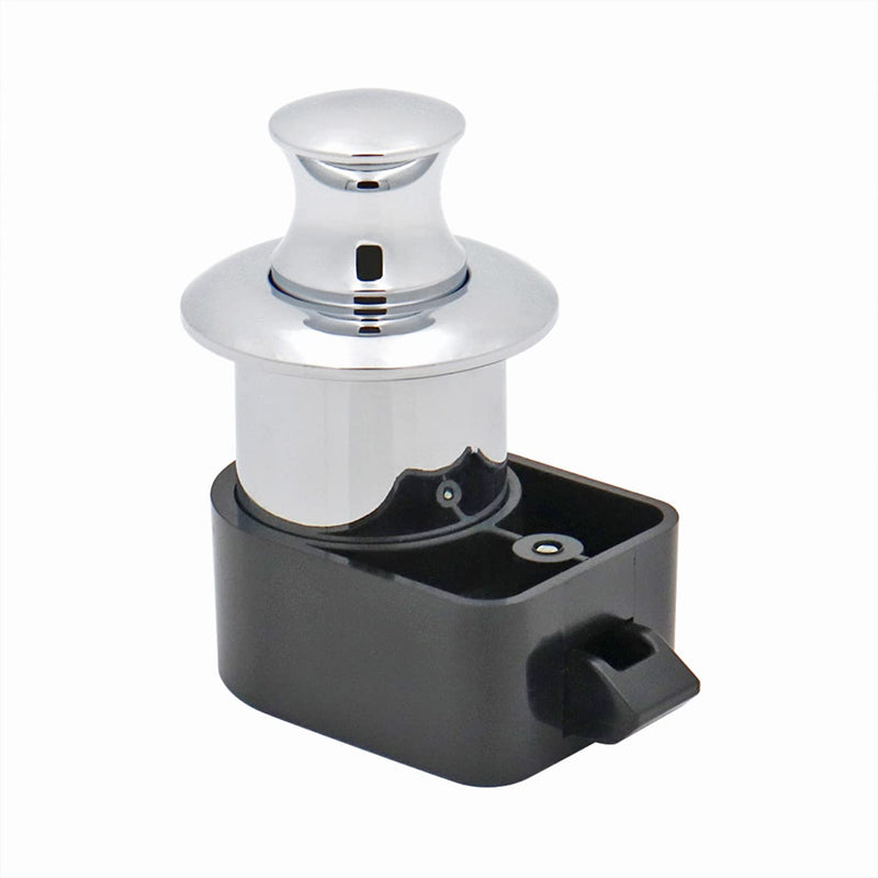 Purocean 5sets metal push button cabinet latch lock catches knob for RV caravan marine boats yachts drawers (Chrome)