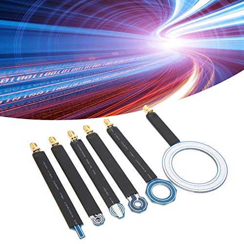 6Pcs PCB Near‑Field Magnetic Field Probe, EMC EMI Near Field Probes Set with Storage Box, SMA Female Conduction Radiation Antenna for Locate and Identify Potential Sources of