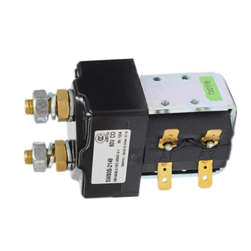 Contactor SW80B-156, 48V 125A For Curtis ZAPI B4SW11 Controller, Electric Forklift/Golf Cart Solenoid,Single Pole Single Throw SW80B156 SW80156
