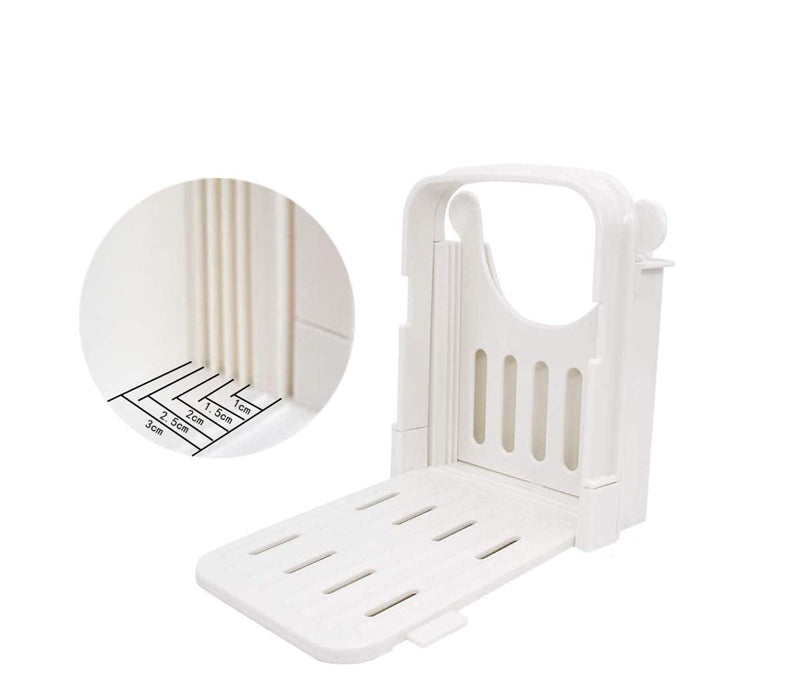 Bread slicer Foldable bread slicer with 5 different thickness molds, suitable for homemade bread bagel bread sandwich
