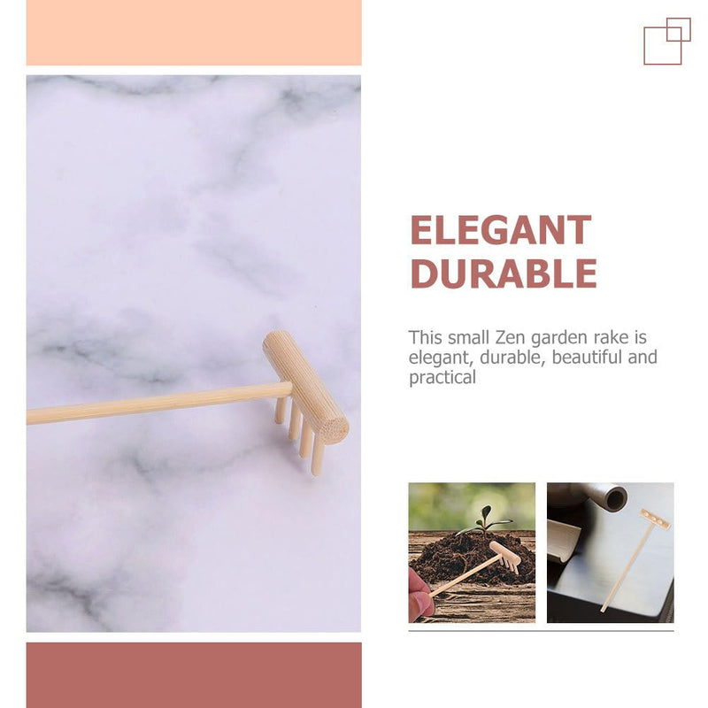 YARNOW 60 Pcs Mini Zen Garden Rakes Bulk, Miniature Sand Rake for Tabletop Meditation and Decorative Sandbox Accessories