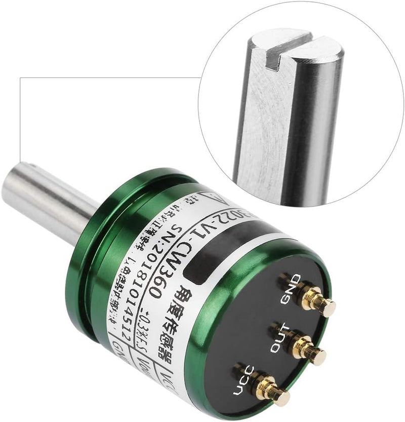 Rotatable Hall Sensor, 0.088°0-360 Degrees Rotatable Hall Angle Sensor 0-5V Output Full Circle 12Bit DC 5V Supply Voltage DC 0-5V Output Voltage