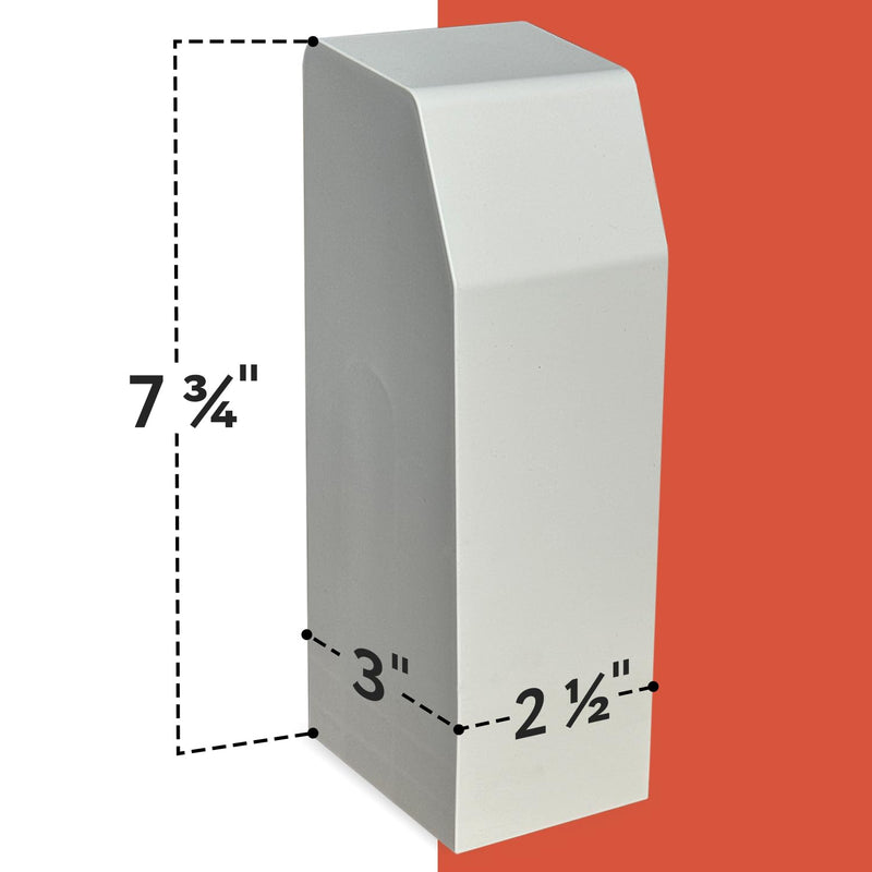 [2 Pack] End Caps For Baseboard Heater Covers - Left & Right End Cap Included - Fits Most Standard Baseboard Heaters - Plastic End Caps Can Be Trimmed For Exact Size - Gas Heaters Only