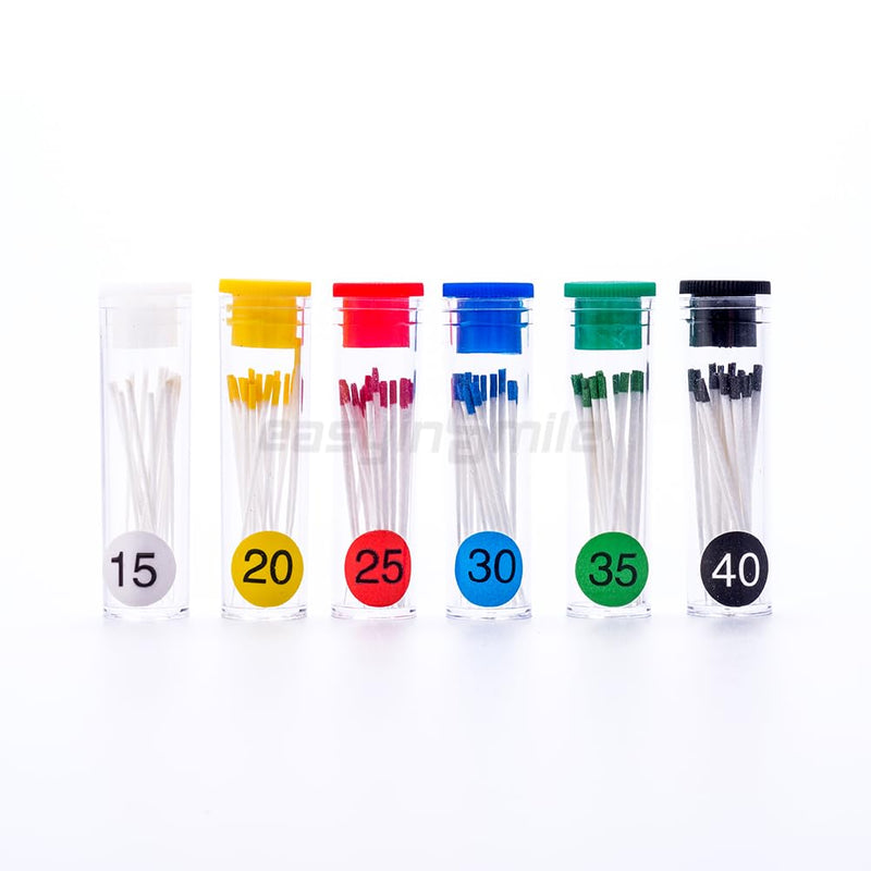 Dental Absorbent Paper Points Color Coded .02/.04/.06 Tapper For Root Canal Endodontic (.04 Taper, Mix #15-40) .04 Taper
