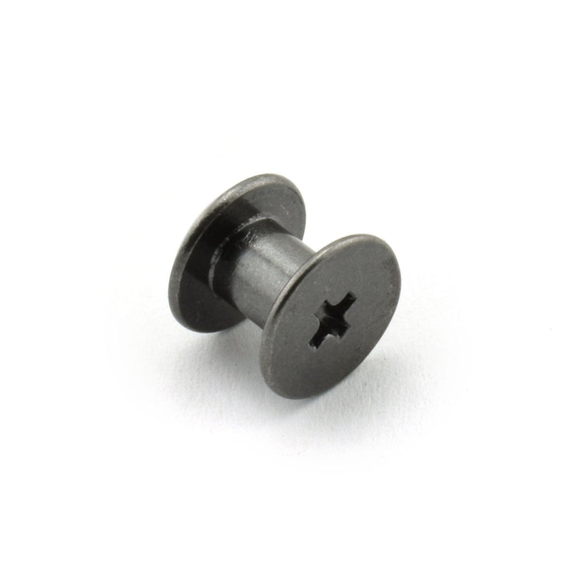 LQ Industrial 120pcs Chicago Screw Cross Head Phillips Drive Binding Screws Rivet Book Binding DIY Leather Craft Assembly Bolt 5x6mm Black - NewNest Australia
