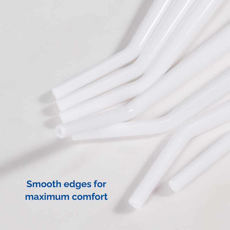 JMU 100Pcs Dental Surgical Aspirator Tips 1/8" Inch, Disposable Suction Tips White, 4 Bags of 25 White-1/8" 100