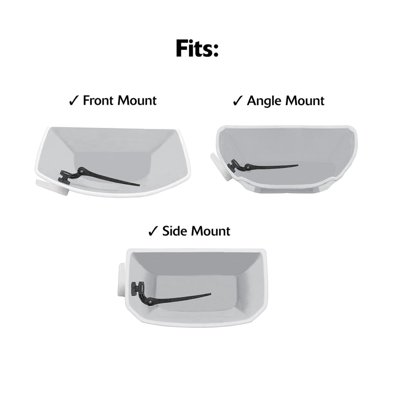 Korky Toilet Handle, Chrome - Metal Handle - Tank Lever Replacement - Universal to Fit Front, Angled, Side, Left Mount Toilet - 6055BP Canister Style