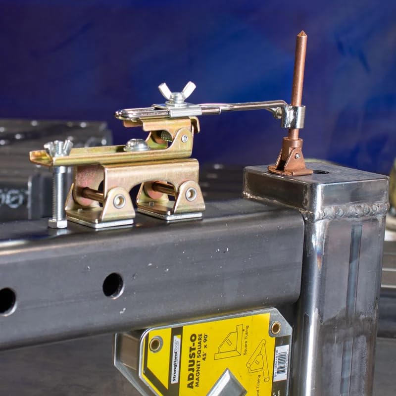 Strong Hand Tools AGH240, Deluxe Magnetic Grasshopper, Welding Finger, Copper Spindle + Magnetic V-Pad Base + Anti-tipping Bolt (7.5")