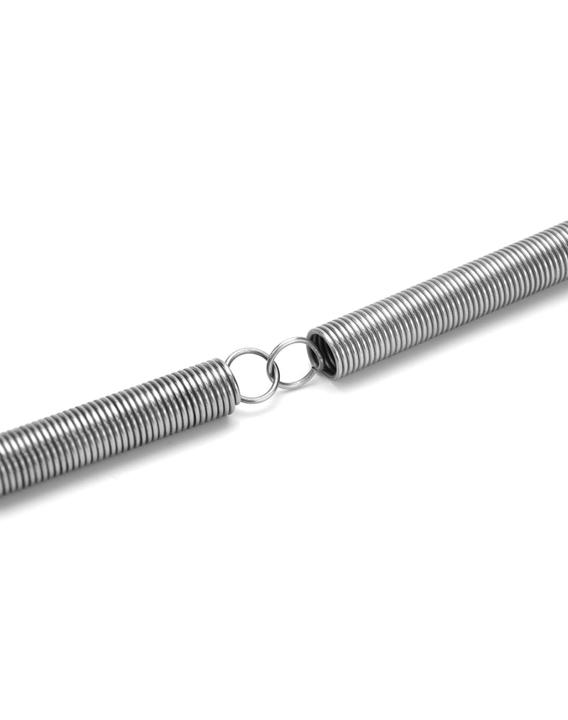 QWORK Extended Compressed Spring, 6" Free Length, 5 Pcs 304 Stainless Steel Extension Springs, Small Dual Hook Tension Spring, 1/16" Wire Diameter, 11/16" OD