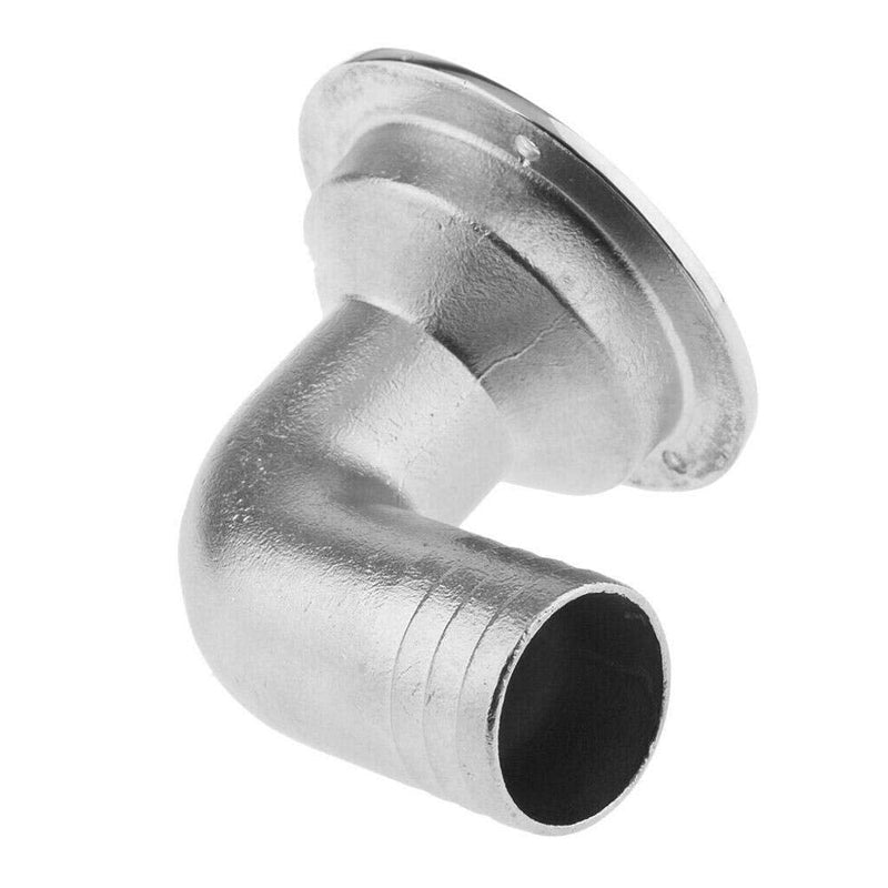 ISURE MARINE Boat Deck Drain Scupper 1-1/2"90 Degree Heavy Duty 316 Stainless Steel Floor Deck Drainage Cover