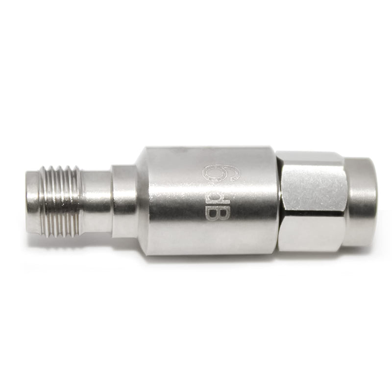 TOJOIN SMA Male to Female Attenuator/SMA Attenuator/Coaxial RF Attenuator, DC to 8GHz, 50Ohm, 2W, 6dB, SMA 8G Attenuator 5PCS 2W 8G 6dB-5pcs