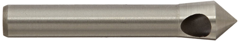 KEO 53510 Cobalt Steel Single-End Countersink, Uncoated (Bright) Finish, 82 Degree Point Angle, Round Shank, 1/4" Shank Diameter, 5/16" Body Diameter