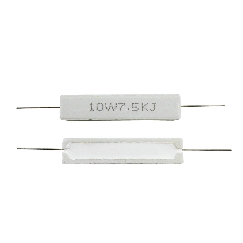 25 Values 50 Pieces Ceramic Cement Resistor KIT 10W Resistance 10 Watt ±5% Power Resistors (100 Ohm - 100K Ohm) 10W-100 ohm-100K ohm