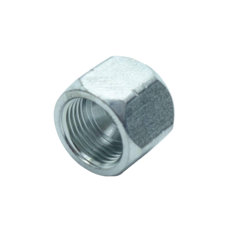 5 Pcs 1/2" Tube OD JIC Flared Tube Fitting Cap Nut Steel Hydraulic Adapter 1/2" JIC Cap 5