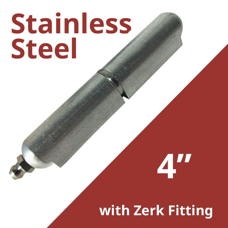 Weld-On 4" Stainless Steel Bullet Hinge (4)