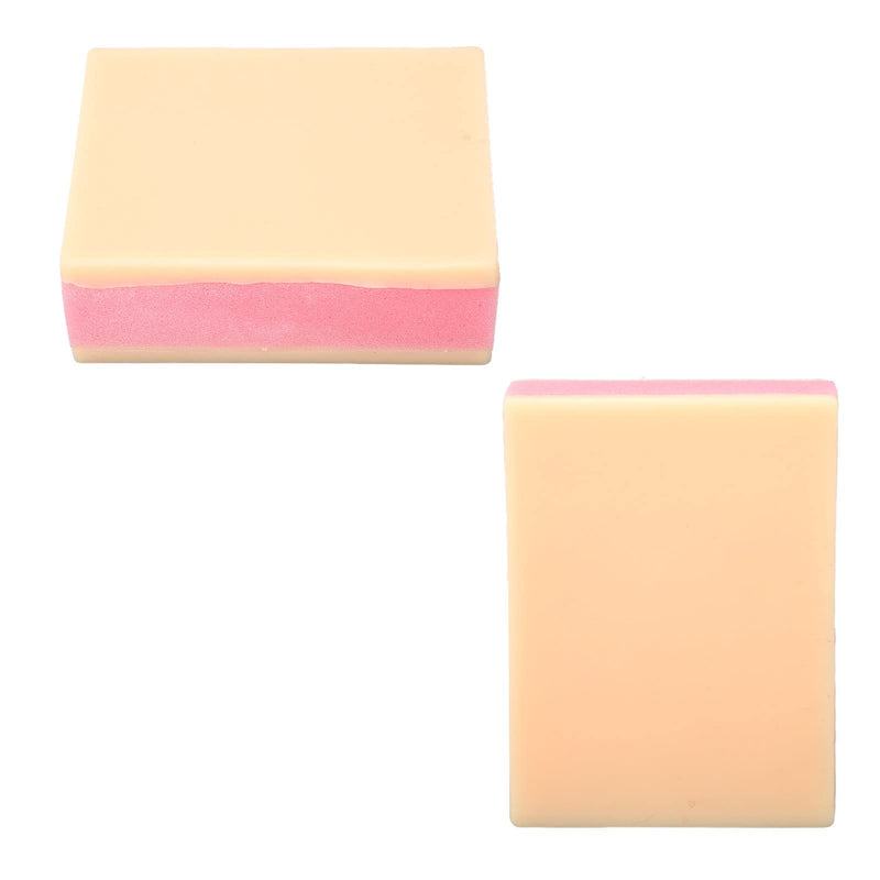 Suture Training Model, Silicon Skin Suture Pad Refill Suture Practice Pad for Suture Kit, 2 Silicone Skin Layers Surgical Skin Injection Practice Pad for Students Doctors