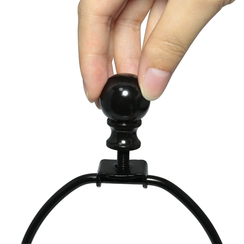 1-1/2 Inch Lamp Finial Oil Rubbed Black Steel Ball Knob Lamp Shade Finial Lamp Shades Finials Cap Knob Lamp Decoration for Lamp Harp Holder
