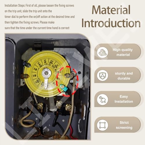 8 Sets of 156T1978A Time Switch Tripper Kit Compatible with Intermatic T100, T7000, WH40 Series Timers T101, T102, T103, T104, 102-20, 104-20 etc (8 ON / 8 Off)