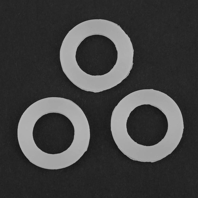 12PCS Silicone Gaskets Flat Washers Rubber O Ring Sealing Washers Assortment Kit for Sealing Faucet Pipe Water Tap Bellows Hoses (1/2") 1/2"