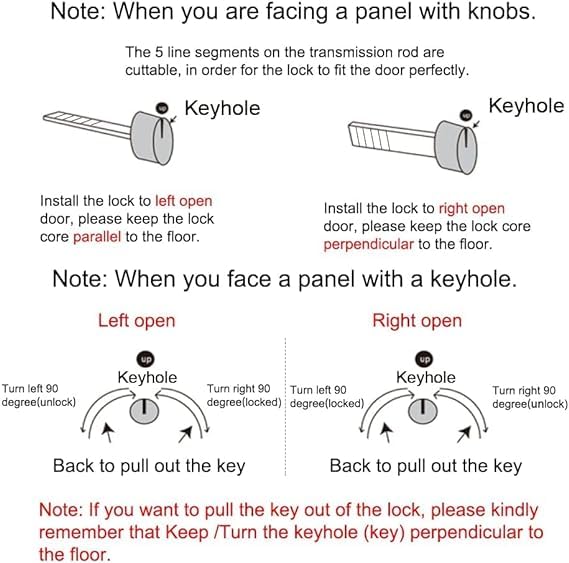 Pocket Door Lock with Key,Privacy Door Hardware Suitable for Bathroom Bedroom etc Recessed 2 Sided, 2 3/8" Backset, Invisible Hardware for 1 3/8” to 2 3/16” Thickness Door (Sliver) Sliver