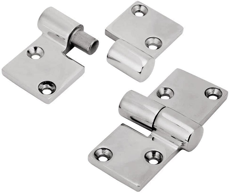 Pair of Take-Apart Hinge(Left and Right Each one)，Marine Grade Stainless Steel 316 Hinge Boat Deck Accessories W/Fasteners