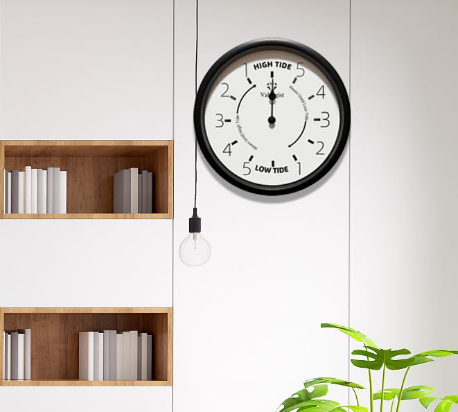 Tide Clock 10 inch Nautical Wall Hanging Boat Using Tide Clock High Tide Low Tide, Nautical Wall Clock for Weather Station, Wall Decor, Boat Accessories