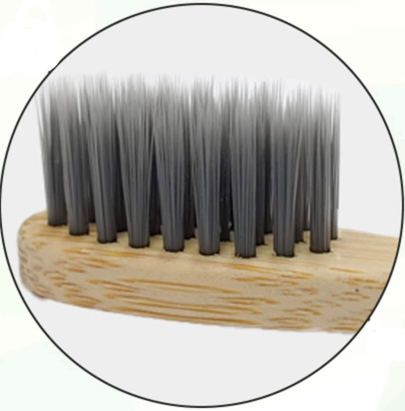 Bamboo Toothbrush for Dogs-BPA Free Ultra Soft Dog Toothbrush- Gentle on Dog Gum and Dog Teeth-Charcoal Infused and Non-Plastic Biodegradable Handle - PawsPlanet Australia